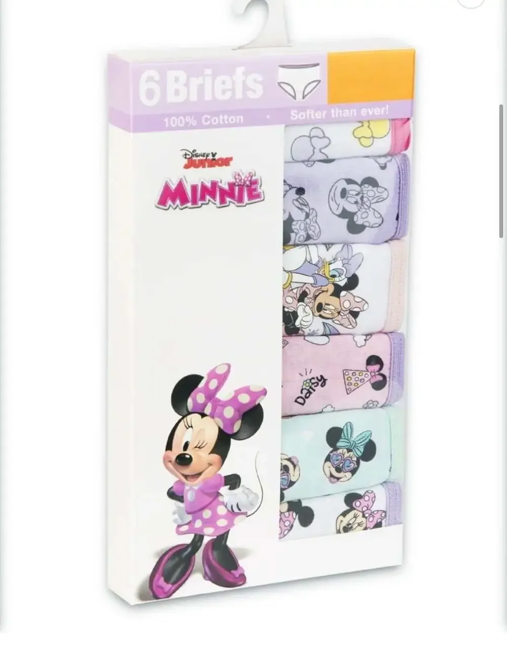 New 4T Minnie Mouse Girls' 6-Pack Cotton Briefs Underwear